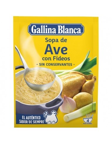 Hühnersuppe mit Nudeln "Gallina...