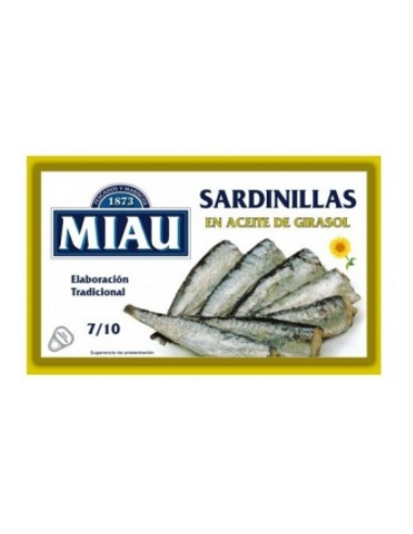 Sardinen in Sonnenblumenöl 7-10 90gr