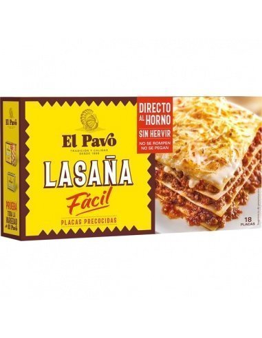 Nudeln EL PAVO Lasagne 18U 200gr.