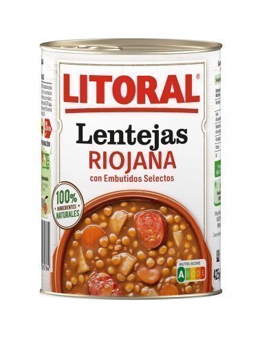 Lentejas a la Riojana sin gluten...